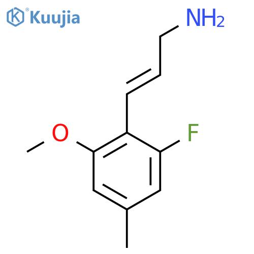 3-(2-fluoro-6-methoxy-4-methylphenyl)prop-2-en-1-amine structure