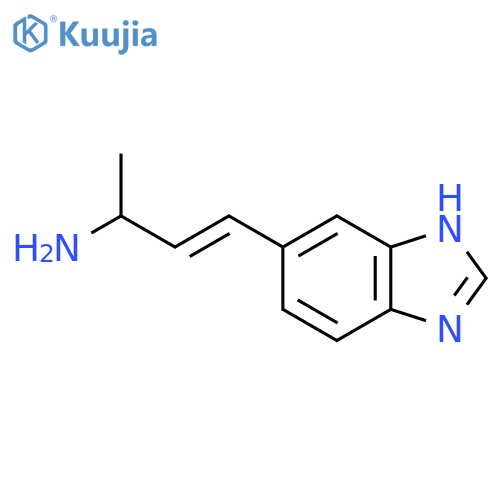 4-(1H-1,3-benzodiazol-5-yl)but-3-en-2-amine structure