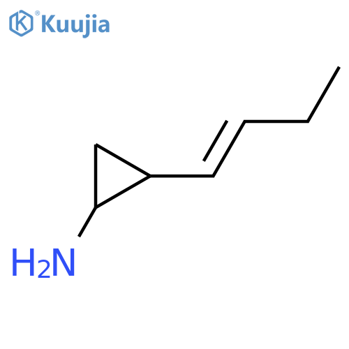 2-(but-1-en-1-yl)cyclopropan-1-amine structure