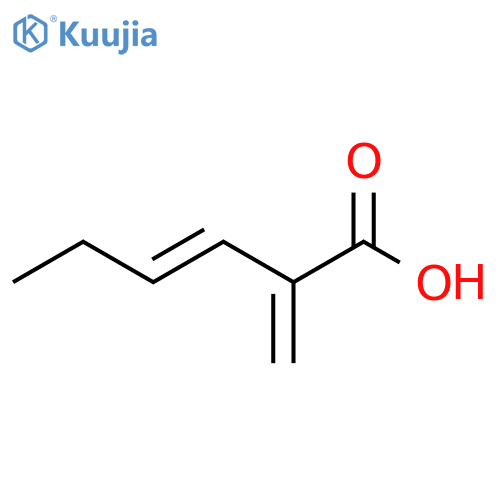 2-methylidenehex-3-enoic acid structure