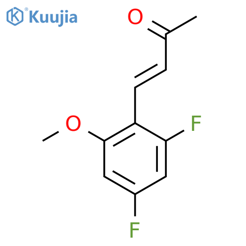 4-(2,4-difluoro-6-methoxyphenyl)but-3-en-2-one structure
