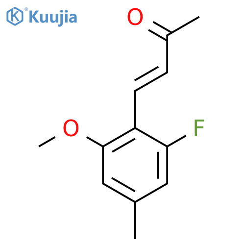 4-(2-fluoro-6-methoxy-4-methylphenyl)but-3-en-2-one structure