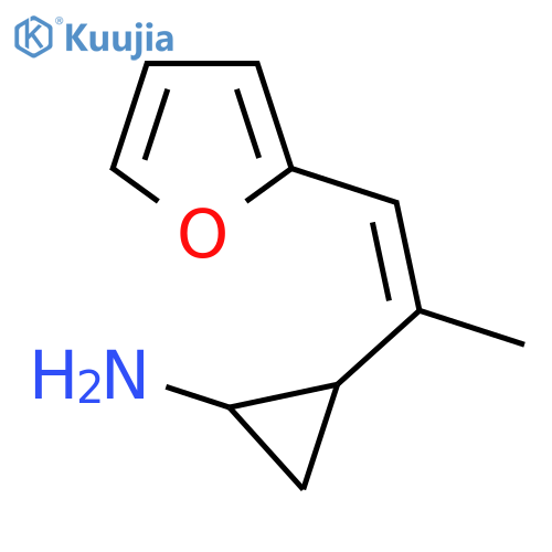 2-1-(furan-2-yl)prop-1-en-2-ylcyclopropan-1-amine structure