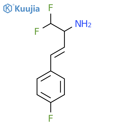 1,1-difluoro-4-(4-fluorophenyl)but-3-en-2-amine structure