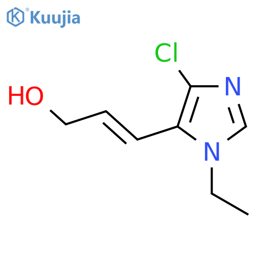 3-(4-chloro-1-ethyl-1H-imidazol-5-yl)prop-2-en-1-ol structure
