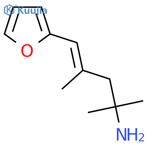 5-(furan-2-yl)-2,4-dimethylpent-4-en-2-amine structure