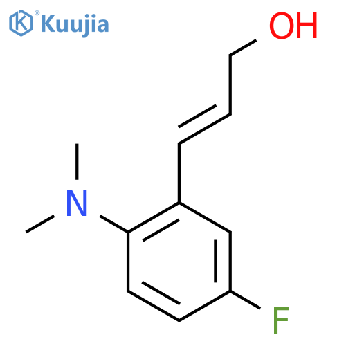 3-2-(dimethylamino)-5-fluorophenylprop-2-en-1-ol structure