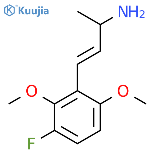 4-(3-fluoro-2,6-dimethoxyphenyl)but-3-en-2-amine structure