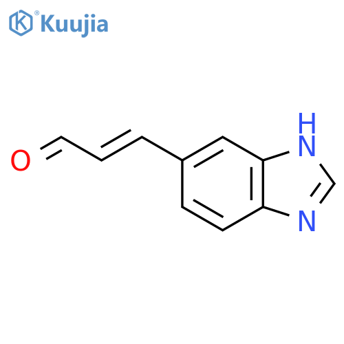 3-(1H-1,3-benzodiazol-5-yl)prop-2-enal structure