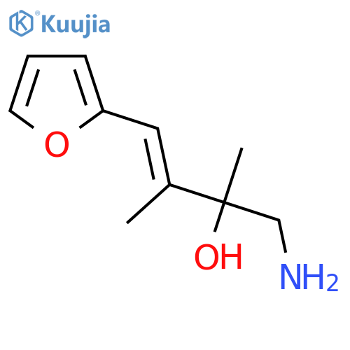 1-amino-4-(furan-2-yl)-2,3-dimethylbut-3-en-2-ol structure