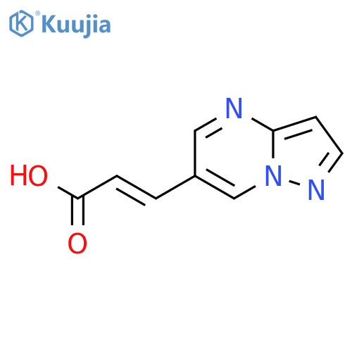 3-{pyrazolo1,5-apyrimidin-6-yl}prop-2-enoic acid structure