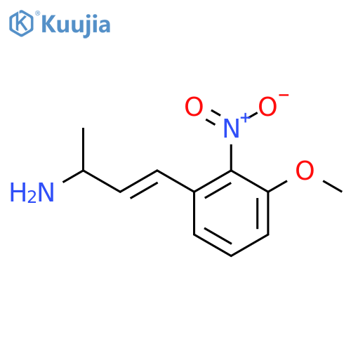 4-(3-methoxy-2-nitrophenyl)but-3-en-2-amine structure