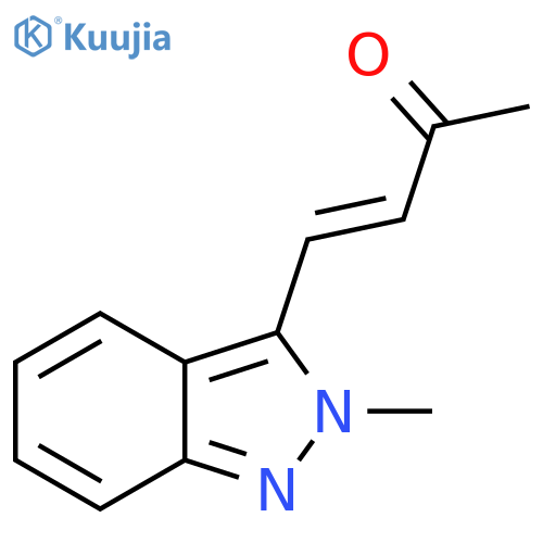 4-(2-methyl-2H-indazol-3-yl)but-3-en-2-one structure