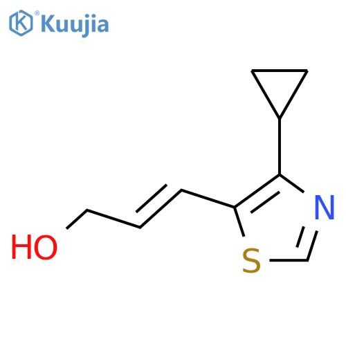 3-(4-Cyclopropyl-1,3-thiazol-5-yl)prop-2-en-1-ol structure