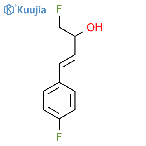 1-fluoro-4-(4-fluorophenyl)but-3-en-2-ol structure