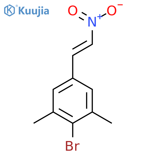 2-bromo-1,3-dimethyl-5-(2-nitroethenyl)benzene structure