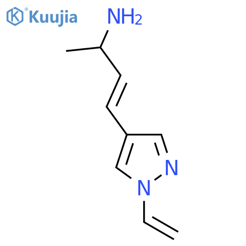 4-(1-ethenyl-1H-pyrazol-4-yl)but-3-en-2-amine structure