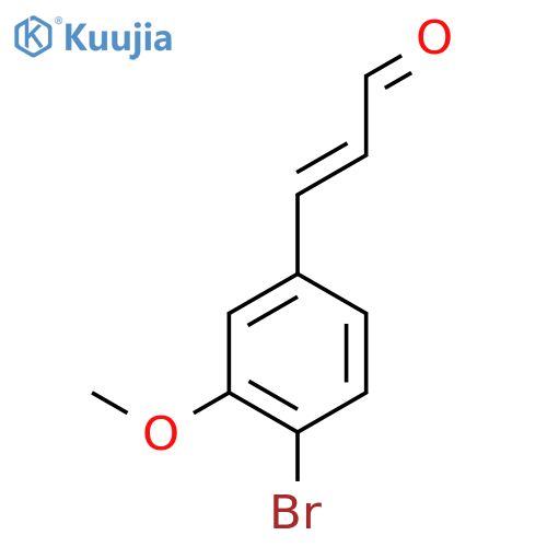 3-(4-bromo-3-methoxyphenyl)prop-2-enal structure