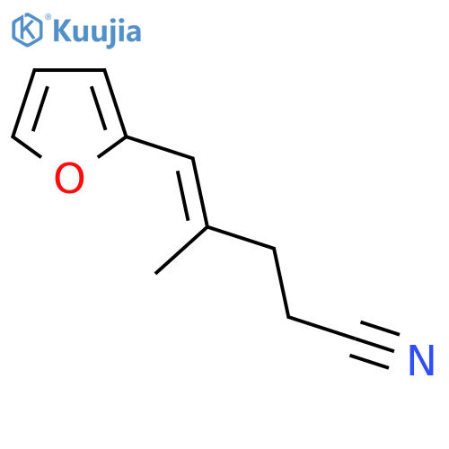 5-(furan-2-yl)-4-methylpent-4-enenitrile structure