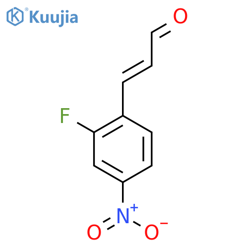 3-(2-fluoro-4-nitrophenyl)prop-2-enal structure