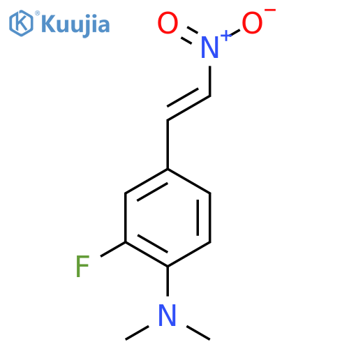 2-fluoro-N,N-dimethyl-4-(2-nitroethenyl)aniline structure