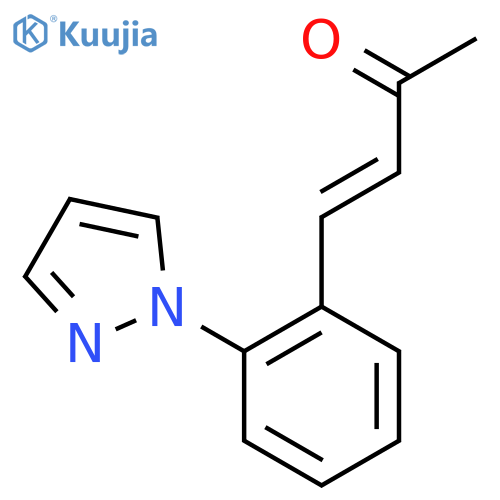 4-2-(1H-pyrazol-1-yl)phenylbut-3-en-2-one structure
