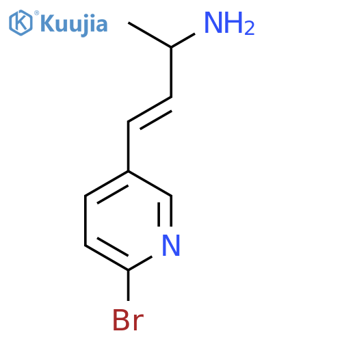 4-(6-bromopyridin-3-yl)but-3-en-2-amine structure