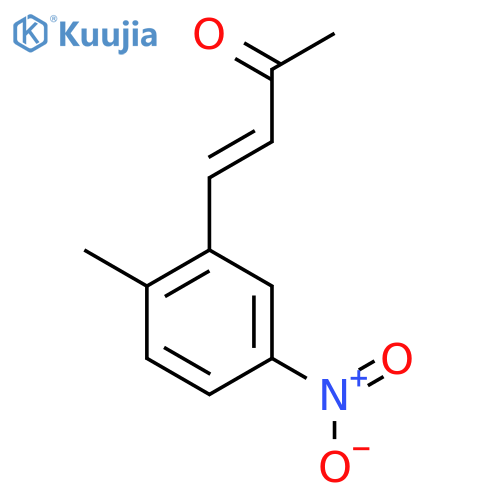 4-(2-methyl-5-nitrophenyl)but-3-en-2-one structure