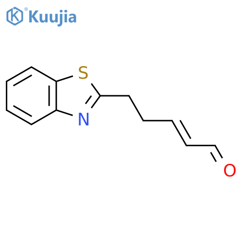 5-(1,3-benzothiazol-2-yl)pent-2-enal structure
