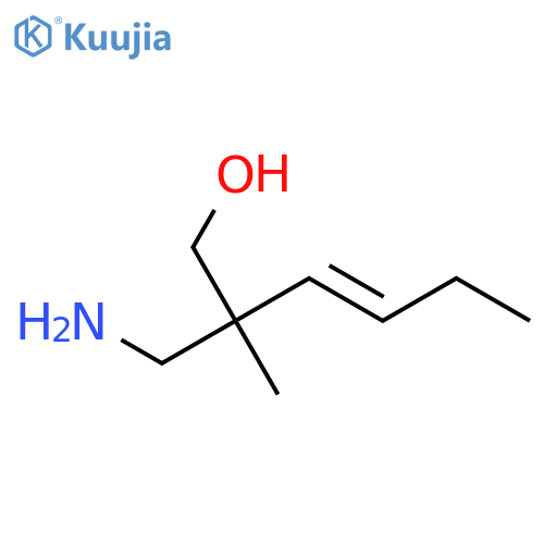 2-(aminomethyl)-2-methylhex-3-en-1-ol structure