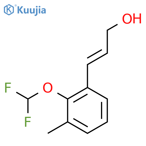 3-2-(difluoromethoxy)-3-methylphenylprop-2-en-1-ol structure