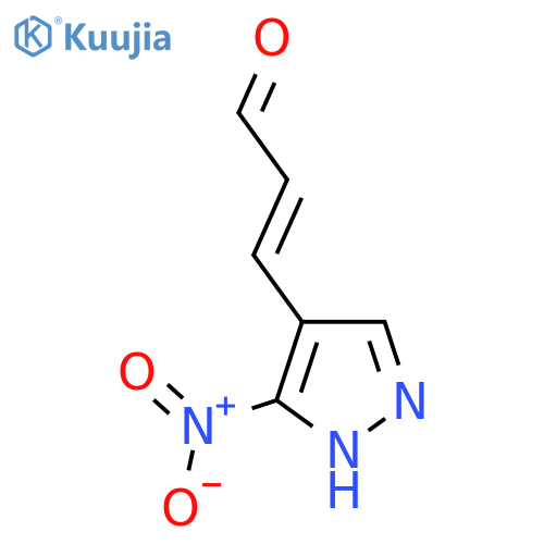 3-(3-nitro-1H-pyrazol-4-yl)prop-2-enal structure