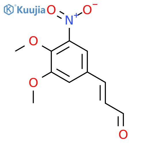 3-(3,4-dimethoxy-5-nitrophenyl)prop-2-enal structure