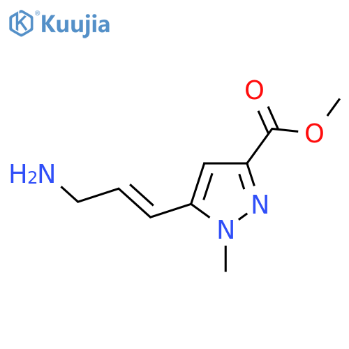 methyl 5-(3-aminoprop-1-en-1-yl)-1-methyl-1H-pyrazole-3-carboxylate structure