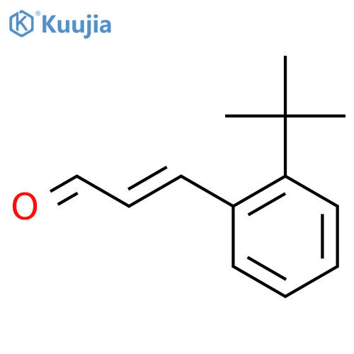 3-(2-tert-butylphenyl)prop-2-enal structure