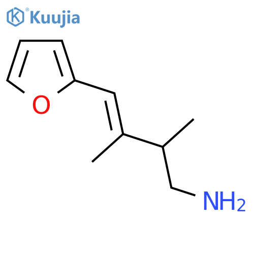 4-(furan-2-yl)-2,3-dimethylbut-3-en-1-amine structure