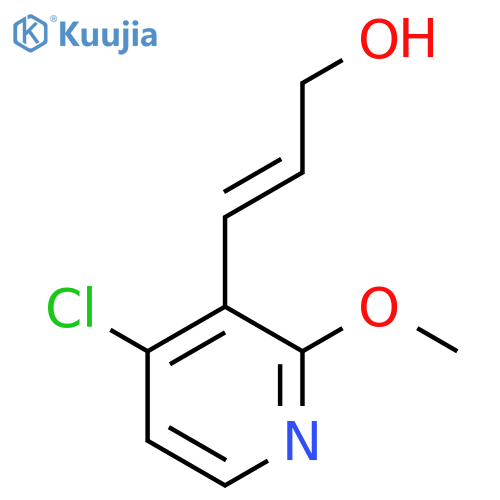 3-(4-chloro-2-methoxypyridin-3-yl)prop-2-en-1-ol structure