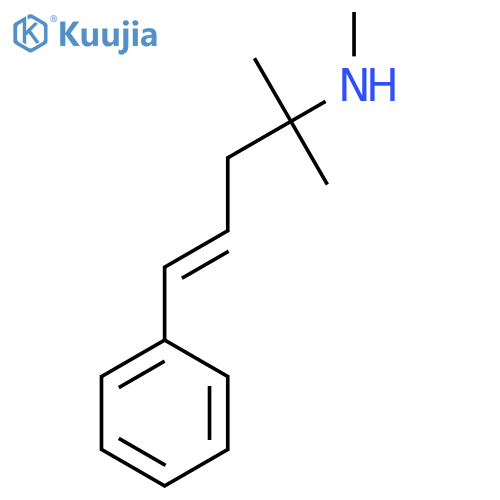 methyl(2-methyl-5-phenylpent-4-en-2-yl)amine structure