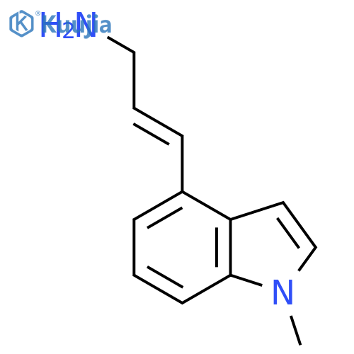 3-(1-methyl-1H-indol-4-yl)prop-2-en-1-amine structure
