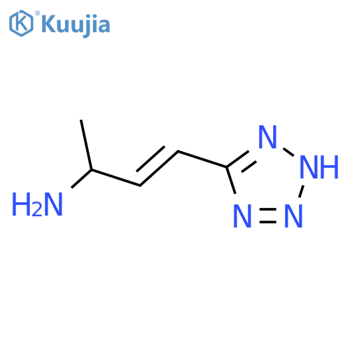 4-(1H-1,2,3,4-tetrazol-5-yl)but-3-en-2-amine structure