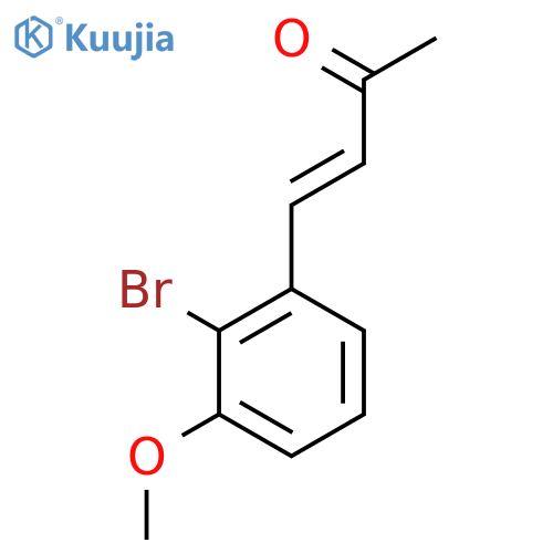4-(2-bromo-3-methoxyphenyl)but-3-en-2-one structure