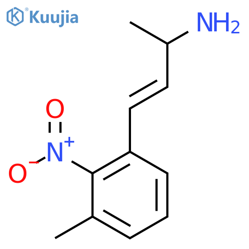 4-(3-Methyl-2-nitrophenyl)but-3-en-2-amine structure
