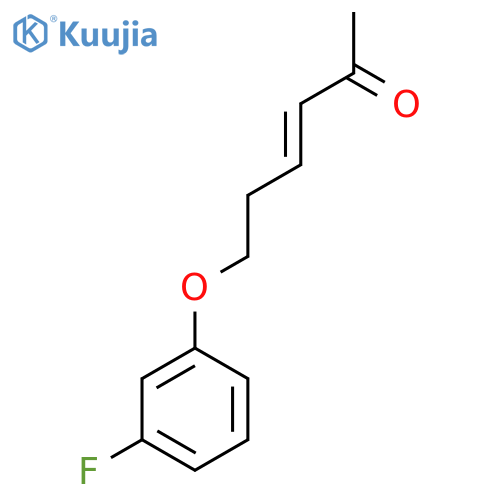 6-(3-fluorophenoxy)hex-3-en-2-one structure