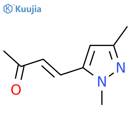 4-(1,3-dimethyl-1H-pyrazol-5-yl)but-3-en-2-one structure