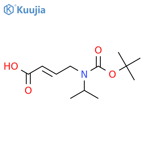 4-{[(Tert-butoxy)carbonyl](propan-2-yl)amino}but-2-enoic acid structure