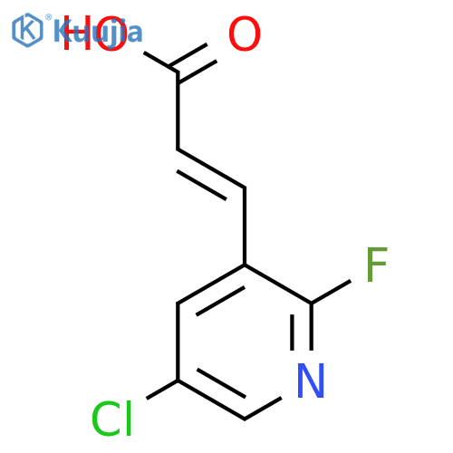3-(5-chloro-2-fluoropyridin-3-yl)prop-2-enoic acid structure