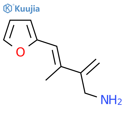 2-3-(aminomethyl)-2-methylbuta-1,3-dien-1-ylfuran structure