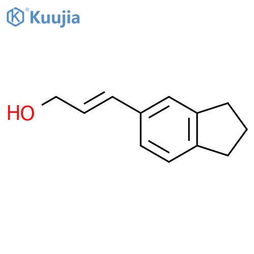 3-(2,3-dihydro-1H-inden-5-yl)prop-2-en-1-ol structure