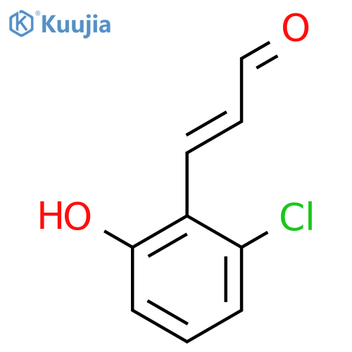 3-(2-chloro-6-hydroxyphenyl)prop-2-enal structure