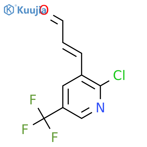 3-2-chloro-5-(trifluoromethyl)pyridin-3-ylprop-2-enal structure